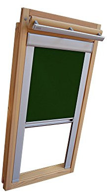 Easy-Shadow Dachfenster Verdunkelungsrollo Komfort Rollo für Typ Roto WDF R4 / R7 / R45 / R48 / R75 / R78 / R4_K/H R7_K/H Größe 5/7 - in der Farbe dunkelgrün