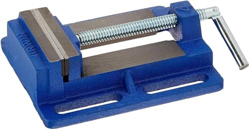 IRWIN Drill Press Vise, 4.5 Jaw Capacity, Forged Iron for Ultimate Durability, Slotted Base for Easy Installation (226340), Blue