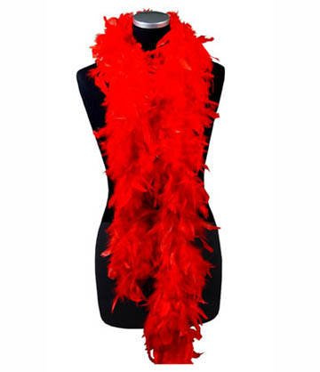 Federboa, ca. 180 cm lang, rot PREISHIT