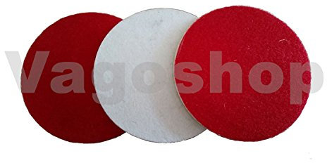 2 X feltro dischi per lucidare 125 mm dischi in velcro, dischi abrasivi, lucidatura Disc