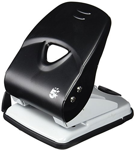 5 Star 960528 Registraturlocher, 40 Blatt Stück, schwarz