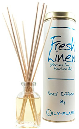 Lily-Flame Fresh Linen Diffuser, Beige