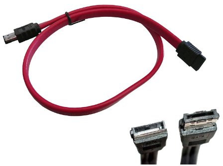 KALEA-INFORMATIQUE Cavo da e-SATA a SATA da 1 m per il collegamento di una periferica eSATA a una presa SATA interna o esterna.