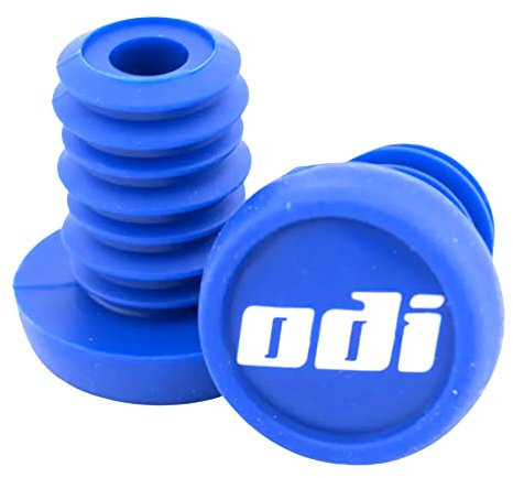 Old Dutch International ODI Barend Plug Ersatz Lenker Enden Stopfen 1 Paar (2St) + Fantic26 Sticker (Blau)