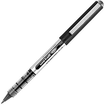 Uni-Ball UB150 Eye Tintenroller Mikro 0,5 mm Spitze 0,2 mm Strichbreite 12 Stück schwarz