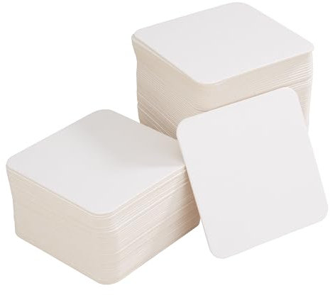 IDENA Folia 2326 - Coaster (sottobicchieri), angolari, 9,3 x 9,3 cm, 100 Pezzi