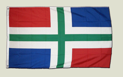 Flagge Niederlande Groningen - 90 x 150 cm [Misc.]