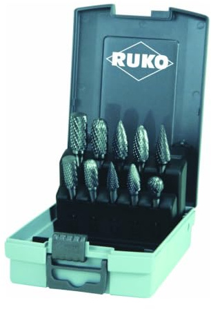 Ruko 116001 Hartmetall Frässtiftesatz, 3-teilig