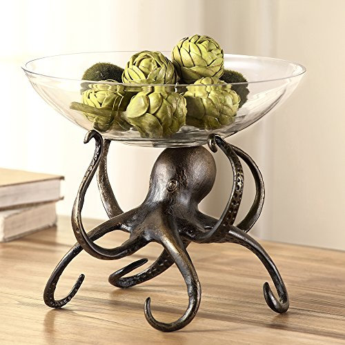 SPI Octopus Bowl - Glass, Rustic, 64 Cubic Inches