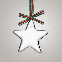 Newbridge Silverplate Star With Clear Stone Decoration.