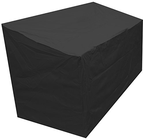 Oxbridge Black 4 Seater Outdoor Garden Bench Cover 2m x 0.68m x 0.66-0.91m / 6.6ft x 2.25ft x 2.2-3ft 5 YEAR GUARANTEE