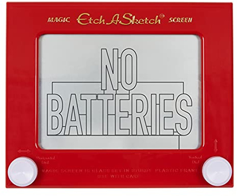 Etch A Sketch, Klassisches rotes Zeichenspielzeug mit magischem Bildschirm, für Kinder ab 3 Jahren