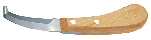 Kerbl hovkniv (hovvårdskniv, blad med två snitt, medium, ergonomiskt format trähandtag) 16805