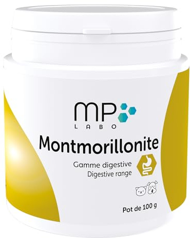 MP Labo Montmorillonite Pot de 100 g - Participe au Bon Fonctionnement de la Fonction Digestive pour Chien et Chat