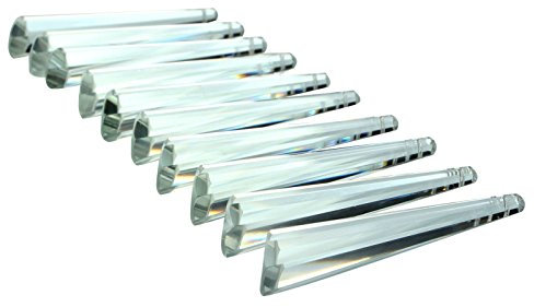 Sun Cling® 100mm Ox Leg Icicle Crystal Prisms,Pack of 10