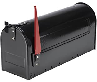 Sterling MB22BK Mississippi US Briefkasten, Aluminium, Schwarz, Large