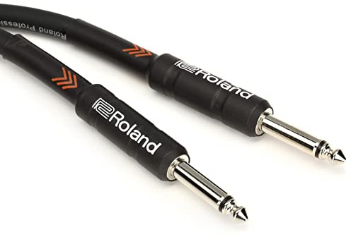 Roland Black Series Instrument Cable, Straight/Straight 1/4-Inch Jack, 10-Feet