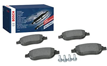 Bosch BP375 - Pastiglie Freni Auto, Asse Anteriore - Qualità Bosch - Riduzione del Rumore e della Polvere - Certificazione ECE-R90 - Senza Rame - 1 Confezione da 4 Pastiglie - Con Accessori