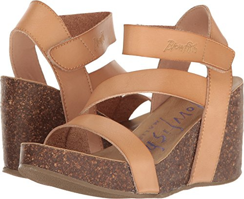 Blowfish Malibu Hapuku Sandales compensées pour femme, beige (Nude Dyecut), 40.5 EU