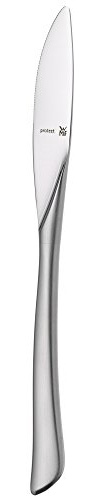 WMF Virginia Vorspeisenmesser, Dessertmesser 20,9 cm, Frühstücksmesser eingesetzter Klinge, Cromargan protect teilmattiert, kratzbeständig, spülmaschinenfest