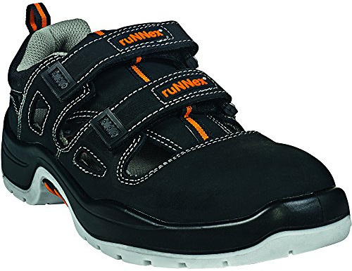 Säkerhetssandal RUNNEX 5100 S1 säkerhetssandaler, 37 EU, svart