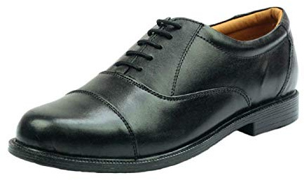Cadets Parade Shoes. Oxford Capped Suitable for ATC, Army CCF Etc (6 UK) Black