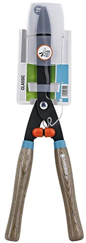 Gardena Classic Heckenschere 540: Robuste Gartenschere zum Schneiden von Sträuchern, 54 cm, Messer mit Wellenschliff, ergonomische Holzgriffe (391-20)