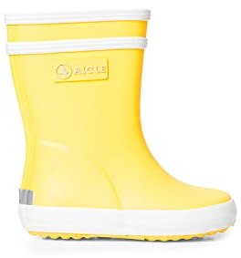 Aigle Unisex Kids Baby Flac Wellington Boots, Yellow Jaune New 001, 6 UK Child