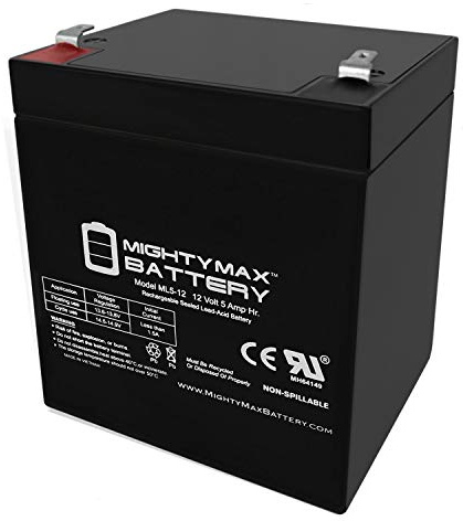 Mighty Max Battery ML5-12 - 12V 5AH Battery Replaces Liftmaster 485LM Evercharge Back-Up