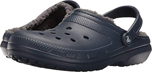 Crocs Unisex Erwachsene Classic Lined Clog Clog, Navy/Charcoal, 41/42 EU
