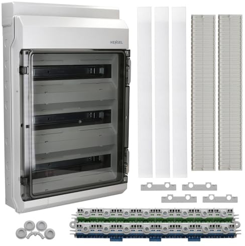 Hensel KV9354 3-radig 54TE KV våtrumssäkringslåda ytmonterad bilhölje IP 65