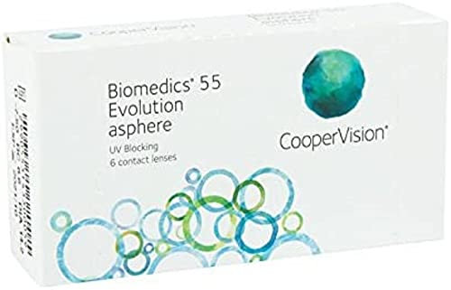 BIOMEDICS EVOLUTION Biomedics 55 Evolution Monatslinsen weich, 6 Stück / BC 8.6 mm / DIA 14.2 / -3,75 Dioptrien
