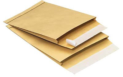 100 MAILmedia Faltenversandtaschen C4 / ohne Fenster / Faltenbreite 2,0 cm / selbstklebend / braun