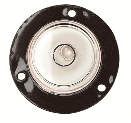 Starrett Nivel circular de ojo de toro – BE-1 44 mm de plástico resistente 360 ° nivel de burbuja circular con 1 vial 3 agujeros de montaje