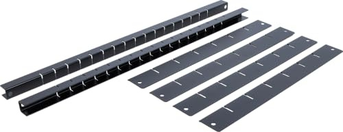 BGS 67166 | Schubladenteiler für Werkstattwagen PROFI | 6-tlg. | für Art. 4100, 4108, 4112, 4111, 4102, 4103, 4107, 4199, 4236 | 2 Halteschienen | 4 Teilerbleche