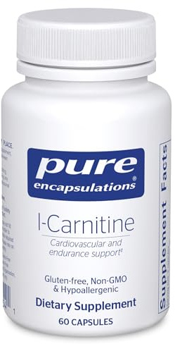 Pure Encapsulations L-Carnitine | Hypoallergenic Supplement for Cardiovascular and Endurance Support | 60 Capsules