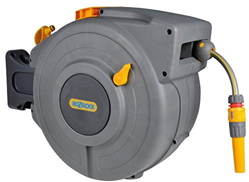 Hozelock 2490R8000 Auto Reel hose box with 20 m hose, assorted colors