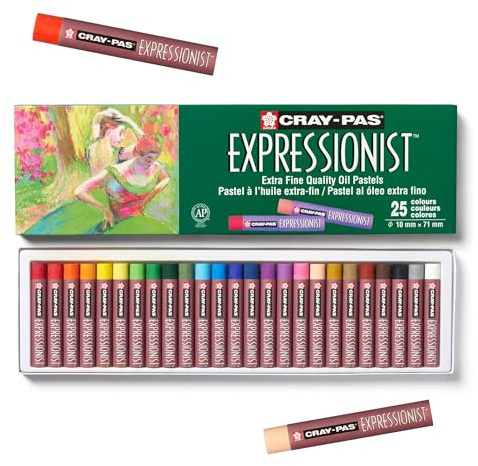 Cray nicht Expressionist 25 Stück Pastellkreide, Öl