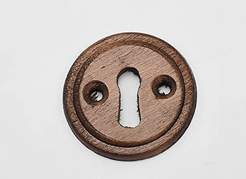 Rosace Ronde, Clé L, 50mm, Noyer | Rosace ronde bois noyer - Clé L - Dubois ind
