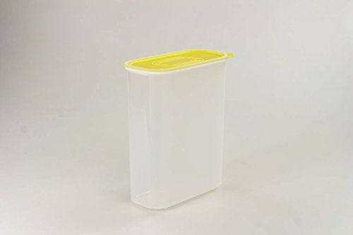 TUPPERWARE Quadro 1,7 L gelb weiß Dose A192 Behälter Vorrat Optimum Ultimo Hit
