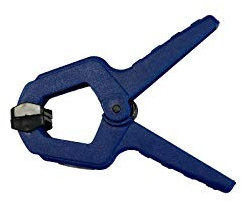 Vorteilspack 100er Set Universalklemmen - 50 mm - Federklemmen - Kunststoffklemmen - Bastelklemmen - PVC-Zwingen - Klemmzwingen - Leimzwingen - Montageklemmen - PVC Zwingen - Einhandzwingen