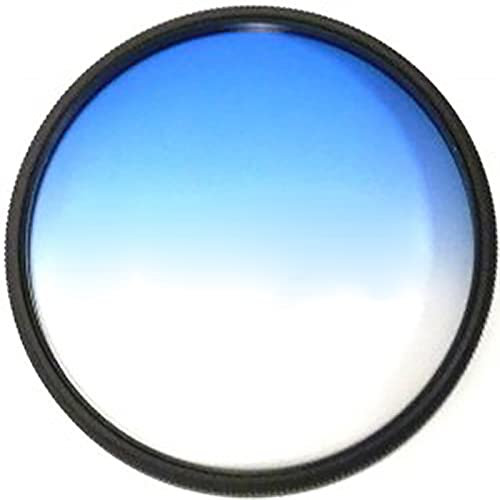 BeMatik - Filtre Photo Couleur dégradé Bleu pour Objectif 52 mm