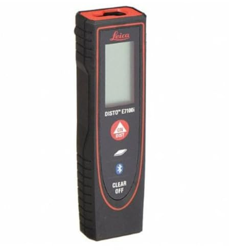 Leica Geosystems E7100i 200ft Range, Laser Distance Measurer, Black/Red by Leica Geosystems