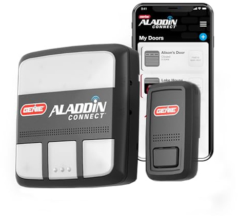 Genie Aladdin Connect Smartphone Garage Door Opener – Monitor, Open & Close Your Garage Door from Anywhere Using Your iPhone or Android Device