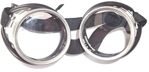 Screw ring goggles with clear lenses