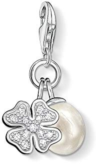 THOMAS SABO Damen Charm-Anhänger Stern & Mond Charm Club 925 Sterling Silber 1794-051-14