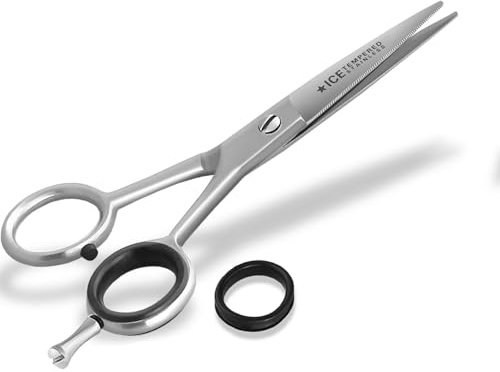 Haarschere Friseurschere mit einseitiger Mikroverzahnung ICE-Tempered