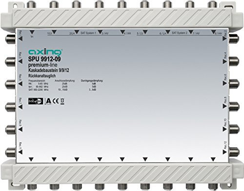 Axing SPU 9912-09 Multischalter-Kaskade 12-Teilnehmer SAT 9 in 12