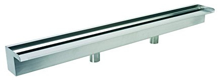 Primrose 90cm Stainless Steel Waterfall Blade Cascade (Sheer Descent) Bottom Supply for Wall Water Features