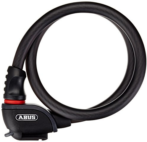 ABUS Kabelschloss Phantom 8940/85 + TexKF-Halter - Fahrradschloss aus 15 mm dickem Stahlkabel - ABUS-Sicherheitslevel 5-85 cm - Schwarz